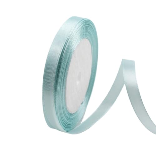 Geschenkband 25 Yards Satinbänder for Hochzeit Geburtstagsparty Geschenkverpackung Weihnachten Halloween Festival DIY Handwerk Band(Light BLUE2,10mm) von UALXPAO