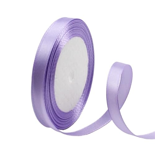 Geschenkband 25 Yards Satinbänder for Hochzeit Geburtstagsparty Geschenkverpackung Weihnachten Halloween Festival DIY Handwerk Band(Light purple,20mm) von UALXPAO