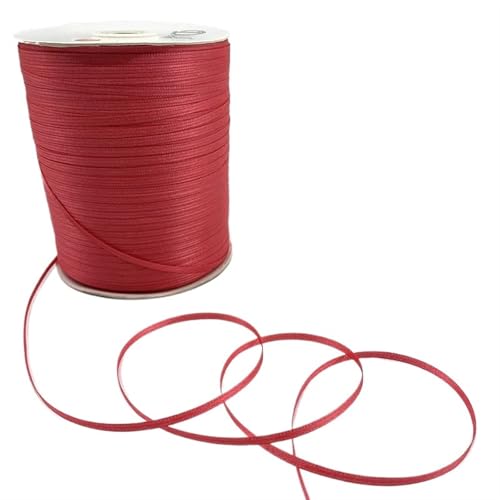 Satinband BäNder 10 Yards 3 mm Seidensatinband for Hochzeitsfeierdekoration, Einladungskarte, Geschenkverpackung, Scrapbooking-Zubehör(Color 14) von UALXPAO