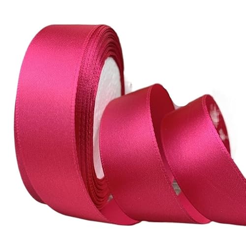 Satinband BäNder 25 Yards/Rolle Satinbänder for Basteln, Schleifen, handgefertigte Geschenkverpackungen, Weihnachtshochzeits-Dekoband, 6/10/15/20/25/40/50 mm(Color 16,15mm) von UALXPAO