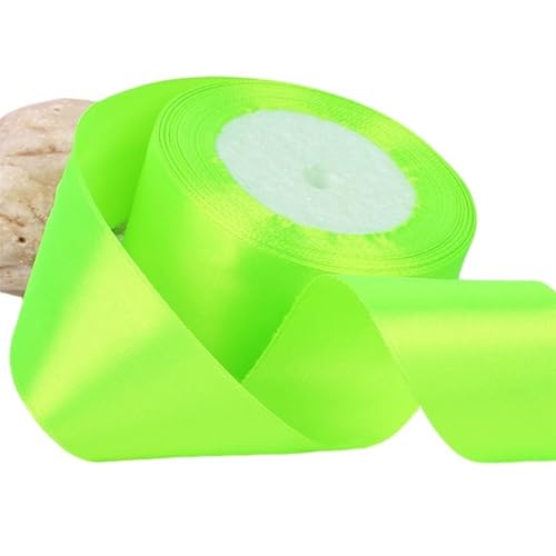 Satinband BäNder 4 cm Satinband Bunte Stoffrose DIY Sachen F Kreatives Geschenk Blumenstrauß Wrapping Bowtie Hearbraid Stirnband Schmuck(Color 1,4cm 22M 1Rolls) von UALXPAO