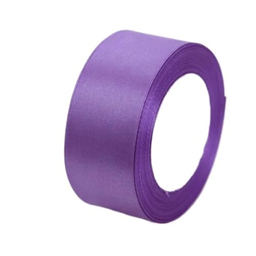 Satinband BäNder Satinbänder for Basteln, Schleifen, handgefertigt, Geschenkverpackung, Weihnachten, Hochzeit, dekoratives Band(Purple,6mm Wide) von UALXPAO