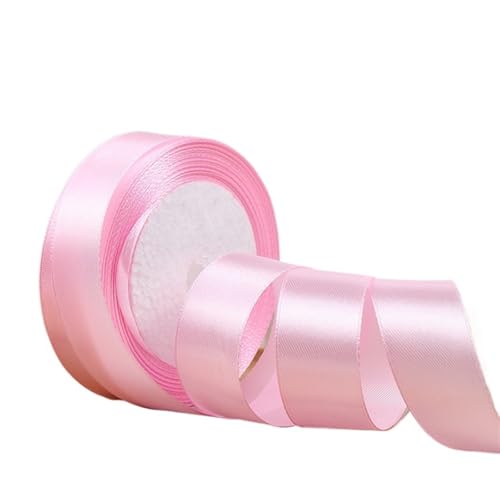 Satinband BäNder Silbergraue Satinbänder, 22 Meter/Rolle, Geschenkband for Weihnachten, Halloween, Hochzeit, Geburtstag, Party(Light Pink,10mm) von UALXPAO