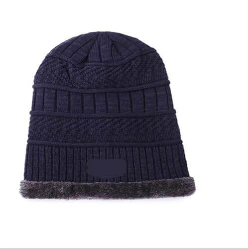 UALXPAO Mütze und Schal Set Damen Winter Männer Frauen Dicke Beanie Hut Strickmütze Winter Cap Beanie Weibliche Wolle Hals Schal Kappe Sturmhaube Maske Motorhaube Hüte Set(Blue Hat) von UALXPAO