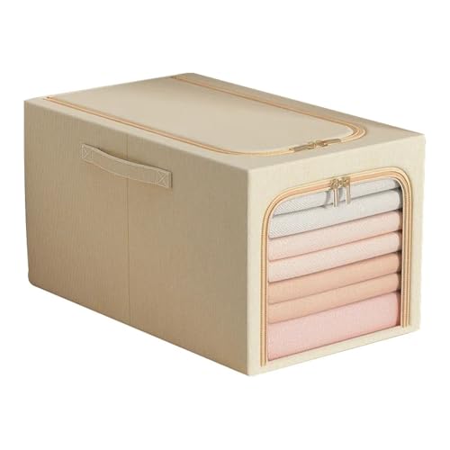 UALXPAO Unterwäsche-Organizer Einfache Aufbewahrungsbox for Unterwäsche im Schlafzimmer, Studentenwohnheim, Schubladenstil, Sortierbox for Kleidung(Beige,45X30X23CM) von UALXPAO