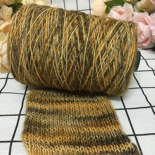 500 g Camouflage-Baumwolle, warm, zum Stricken, weicher Schal, Mütze, Pullover, häkeln, dicke Wolle zum Handstricken von UANGLI