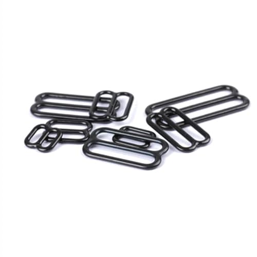 UANGLI 20 stücke 6mm-25mm Metall Kunststoff BH-träger Anpassung Schnallen Unterwäsche Sliders Ringe Clips Für Dessous Anpassung DIY Zubehör von UANGLI