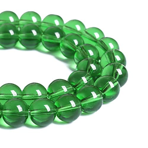 12 mm, 32 Stück, grüne Glas-Abstandshalter für Schmuckherstellung, DIY, Armband, Halskette von UBJSFASASND