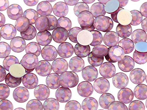 SS34 Rose Llite AB Acryl-Strasssteine mit flacher Rückseite, für Schmuckherstellung und Gesichtsmalerei, Kartenherstellung, Verzierungen, Kunststoff-Edelsteine, 7 mm, 1000 Stück von UBJSFASASND