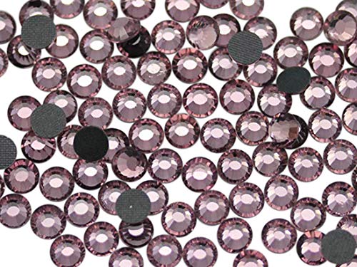 SS6 1,8 mm rosa Rose Y212 Hotfix-Kristall-Strasssteine mit flacher Rückseite, DMC, zum Aufbügeln, für Nagelkunst, Wärmeset, Edelsteine, Verzierungen (10 Brutto), 1440 Stück von UBJSFASASND