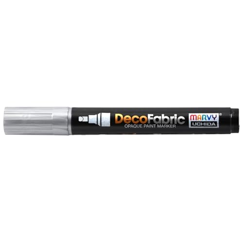 UCHIDA Decofabric Marker, 223-S, Silber, geruchlos, lichtecht von UCHIDA