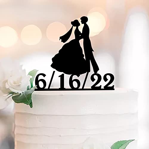 Mrs And Mrs Wedding Cake Topper Custom Name Est Date Country Lesbian Two Bride Cake Topper Silhouette LGBT Lesben Hochzeit Dekorationen Lesben Paar Geschenke Acryl Schwarz 15,2 cm von UDCRZ