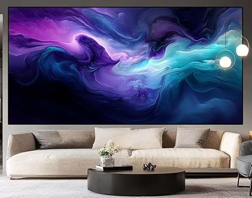 Diamond Painting Groß xxl 180 x 90 cm Blau Diamant Painting Bilder Erwachsene Malen nach Zahlen Wolke DIY Voll Square bohrer diamond painting zubehör Set für Wohnzimmer und Schlafzimmer Wanddeko H67 von UDERUI