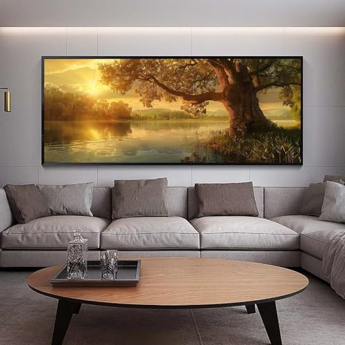 Diamond Painting Herbst diamond painting erwachsene groß xxl 300 x 100 cm 5D Diamant malerei Set Baum Full Square Strass DIY Stickerei Kreuzstich Diamond Art Kunst für Home Wand Dekor Gifts C41 von UDERUI