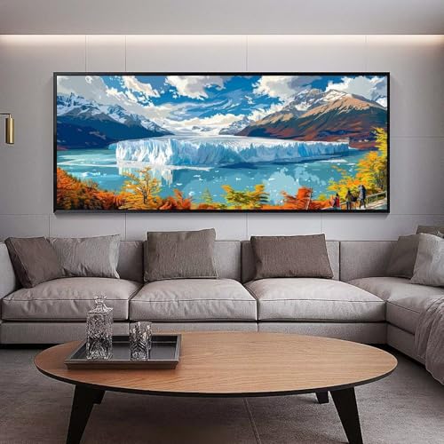 Diamond Painting Landschaft diamond painting erwachsene groß xxl 60 x 30 cm 5D Diamant malerei Set See Full Square Strass DIY Stickerei Kreuzstich Diamond Art Kunst für Home Wand Dekor Gifts A77 von UDERUI