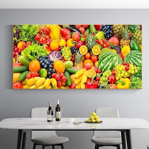 Diamond Painting Obst und Gemüse ,5D Diamond Painting Groß 70x180cm, Diamant Painting Bilder Erwachsene Malen nach Zahlen DIY Diamant malerei Voll Round bohrer Set, daiment Painting, Deko, Gifts von UDERUI