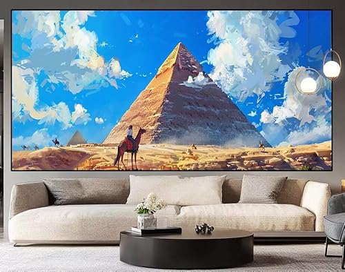 Diamond Painting Pyramide Kamel diamond painting erwachsene groß xxl 120 x 50 cm 5D Diamant malerei Set Full Square Kristall Strass DIY Stickerei Kreuzstich Diamond Art Kunst für Home Dekor Gifts H47 von UDERUI