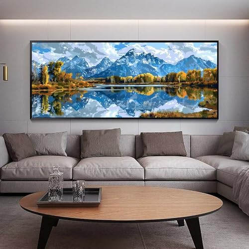 Diamond Painting See diamond painting erwachsene groß xxl 300 x 100 cm 5D Diamant malerei Set Landschaft Full Square Strass DIY Stickerei Kreuzstich Diamond Art Kunst für Home Wand Dekor Gifts A81 von UDERUI