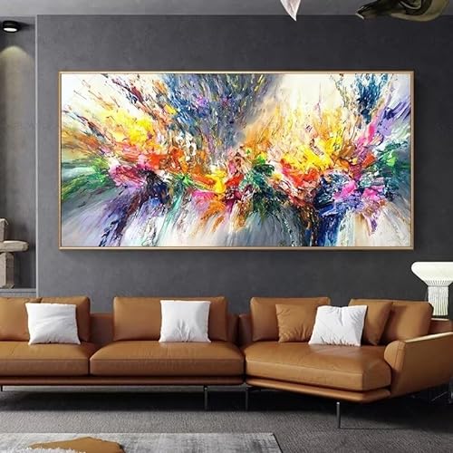 Diamond Painting abstrakt bunt ,5D Diamond Painting Groß 60x120cm, Diamant Painting Bilder Erwachsene/Kinder Malen nach Zahlen DIY Diamant malerei Voll Round bohrer Set, daiment Painting, Deko, Gifts von UDERUI