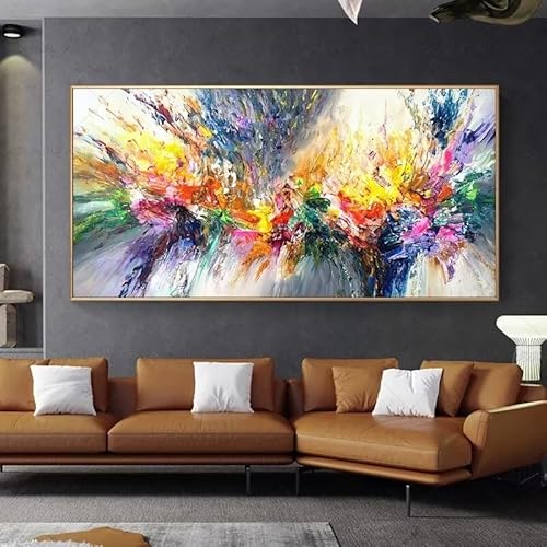 Diamond Painting abstrakt bunt ,5D Diamond Painting Groß 60x120cm, Diamant Painting Bilder Erwachsene/Kinder Malen nach Zahlen DIY Diamant malerei Voll Round bohrer Set, daiment Painting, Deko, Gifts von UDERUI