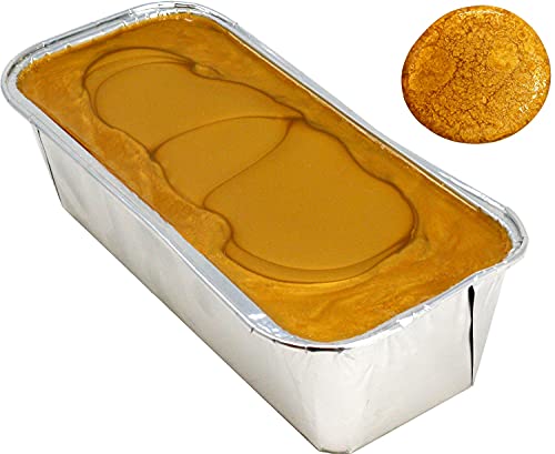 Flaschensiegellack N Gold 500 ml, Siegellack in Aluschale zum Flaschen tauchen/versiegeln, Gelbgold hart und brüchig von UDIG