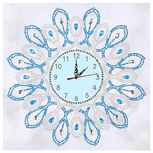 DIY 5D Special Diamond Painting Wanduhr Handwerk Diamant Malerei Stickerei Kreuzstich Mosaik Wand Uhr Schlafzimmer Wohnzimmer Deko (02) von UEB