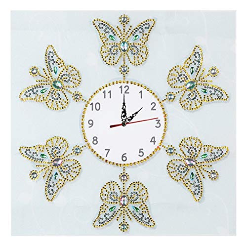 DIY 5D Special Diamond Painting Wanduhr Handwerk Diamant Malerei Stickerei Kreuzstich Mosaik Wand Uhr Schlafzimmer Wohnzimmer Deko (05) von UEB