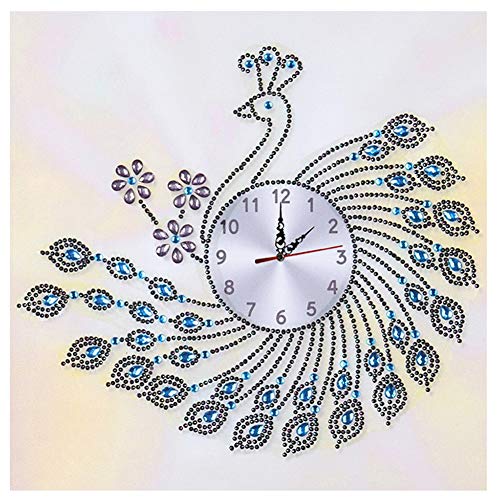 DIY 5D Special Diamond Painting Wanduhr Handwerk Diamant Malerei Stickerei Kreuzstich Mosaik Wand Uhr Schlafzimmer Wohnzimmer Deko (06) von UEB