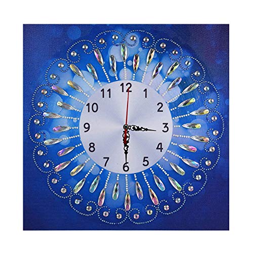 DIY 5D Special Diamond Painting Wanduhr Handwerk Diamant Malerei Stickerei Kreuzstich Mosaik Wand Uhr Schlafzimmer Wohnzimmer Deko (10) von UEB