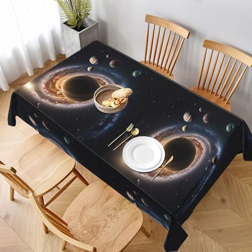 UENFFKDAP Tischdecke, rechteckig, Galaxie, wasserdicht und waschbar, für Restaurants, Partys und Küchen, 152 x 228 cm von UENFFKDAP