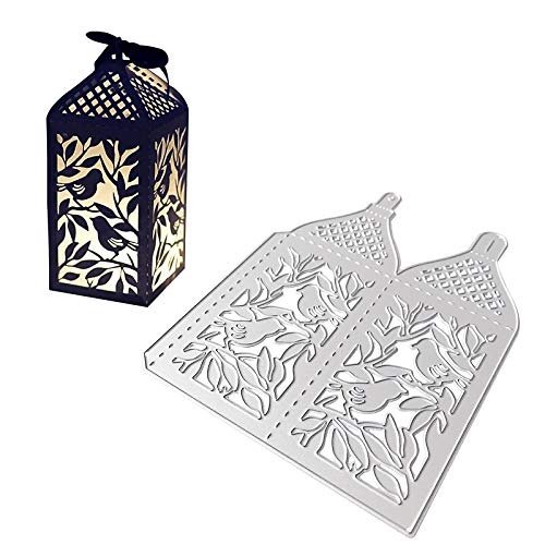 UFLF Stanzschablonen Laterne Stanzen Metall Prägeschablonen Stanzformen Cutting Dies für DIY Scrapbooking Karten Handwerk Geschenk Homedeko von UFLF