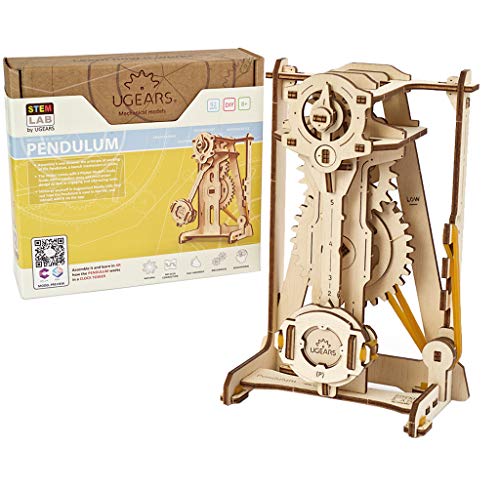 UGEARS STEM Lab 3D Puzzle - STEM Set - Modellbausatz aus Holz - Kreatives STEM Spielzeug mit App - Mechanischer Modell Holzbausatz - 3D Holzpuzzle für Erwachsene und Kinder 8+ von UGEARS