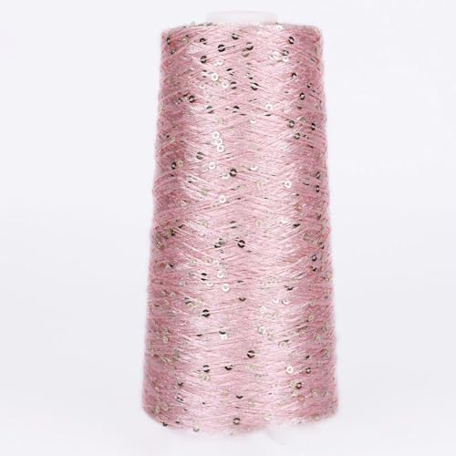 100G Summer Ice Silk Glitter Garn Pailletten Garn mehrfarbiges Pailletten-Glitzergarn mercerisiertes Garn spezielles Paillettengarn, A-11 von UGEFKMQ