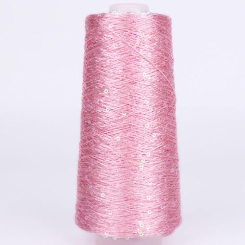 100G Summer Ice Silk Glitter Garn Pailletten Garn mehrfarbiges Pailletten-Glitzergarn mercerisiertes Garn spezielles Paillettengarn, A-4 von UGEFKMQ