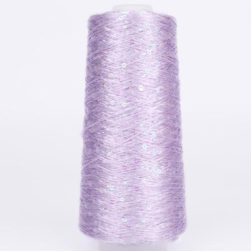 100G Summer Ice Silk Glitter Garn Pailletten Garn mehrfarbiges Pailletten-Glitzergarn mercerisiertes Garn spezielles Paillettengarn, A-8 von UGEFKMQ