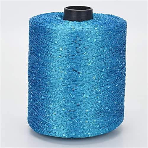 100G Summer Ice Silk Mercerisiertes Garn glitzerndes weißes Splitter-Paillettengarn merzerisiertes Garn Kugel-Glitzergarn Pailletten Beilaufgarn A-4 von UGEFKMQ