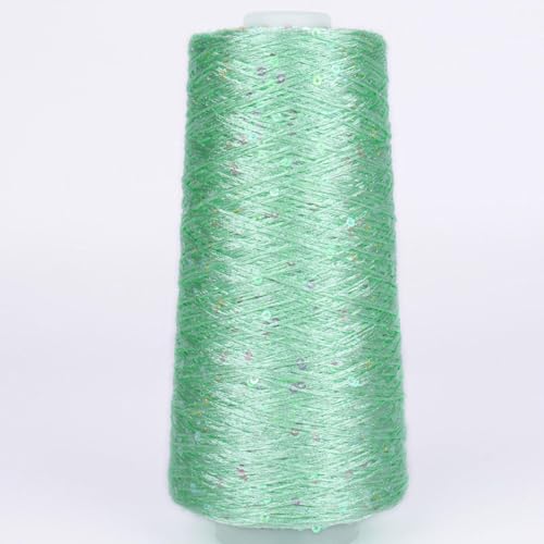 100G Summer Ice Silk Mercerisiertes Garn mehrfarbiges Paillette Garn Pailletten Glitzergarn Baumwollgarn glitzernd, A-7 von UGEFKMQ