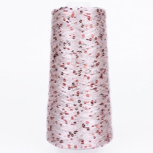 100G Summer Ice Silk Mercerisiertes Garn mehrfarbiges Paillette Garn Pailletten Glitzergarn Baumwollgarn glitzernd, A-9 von UGEFKMQ