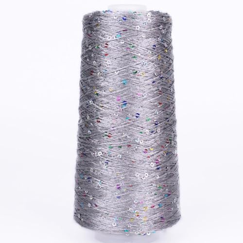 100G Summer Ice Silk Mercerisiertes Garn mehrfarbiges Paillette Garn Pailletten Glitzergarn Baumwollgarn glitzernd A-2 von UGEFKMQ