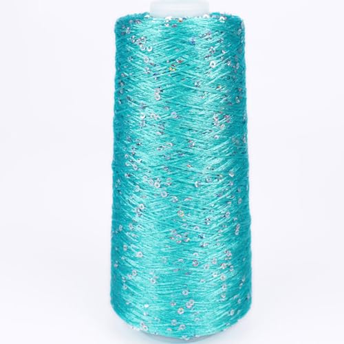 100G Summer Ice Silk Mercerisiertes Garn mehrfarbiges Paillette Garn Pailletten Glitzergarn Baumwollgarn glitzernd A-3 von UGEFKMQ