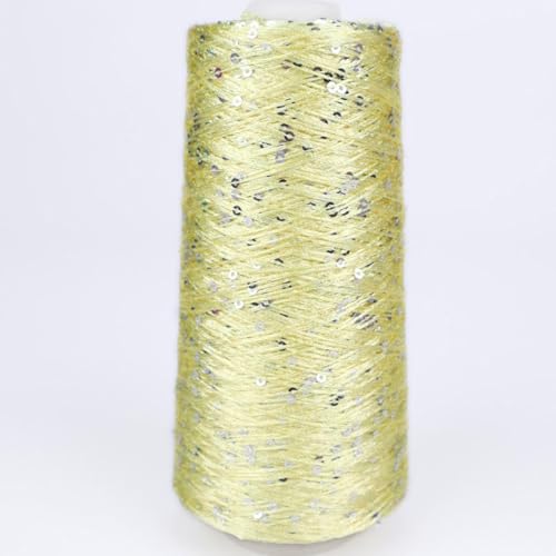 100G Summer Ice Silk Mercerisiertes Garn mehrfarbiges Paillette Garn Pailletten Glitzergarn Baumwollgarn glitzernd A-6 von UGEFKMQ