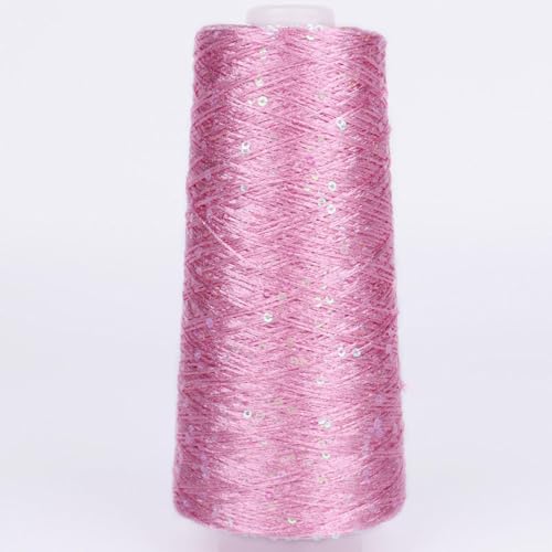 100G Summer Ice Silk Mercerisiertes Garn mehrfarbiges Paillette Garn Pailletten Glitzergarn Baumwollgarn glitzernd A-8 von UGEFKMQ