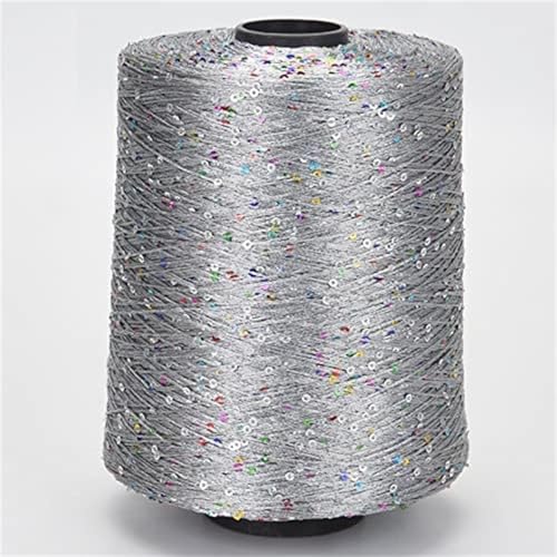 100g Paillettengarn mehrfarbiges Paillette Garn spezielles Paillettengarn Pailletten Beilaufgarn DIY-Hüte, Pullover, Schals A-15 von UGEFKMQ