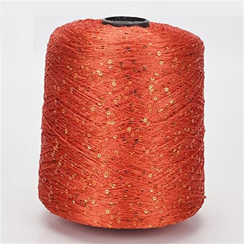 100g Paillettengarn mehrfarbiges Paillette Garn spezielles Paillettengarn Pailletten Beilaufgarn DIY-Hüte, Pullover, Schals A-22 von UGEFKMQ