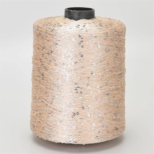 100g Paillettengarn mehrfarbiges Paillette Garn spezielles Paillettengarn Pailletten Beilaufgarn DIY-Hüte, Pullover, Schals A-28 von UGEFKMQ