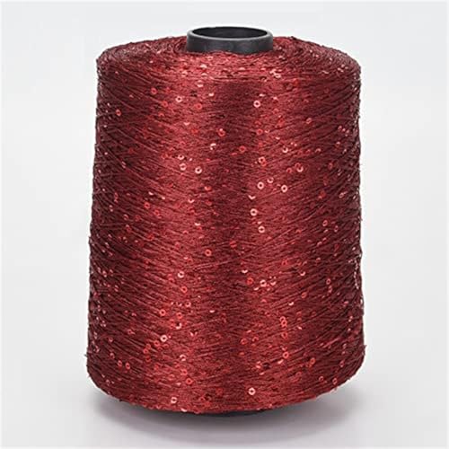 100g Paillettengarn mehrfarbiges Paillette Garn spezielles Paillettengarn Pailletten Beilaufgarn DIY-Hüte, Pullover, Schals A-7 von UGEFKMQ