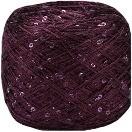 100g Summer Ice Silk Mercerisiertes Garn glitzerndes Garn Paillettengarn DIY handgewebte Stoffpuppe Strickwolle Decke A-20 von UGEFKMQ