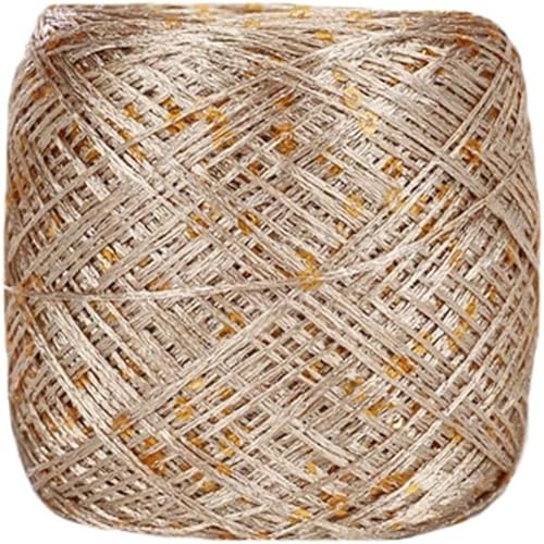 100g Summer Ice Silk Mercerisiertes Garn glitzerndes Garn Paillettengarn DIY handgewebte Stoffpuppe Strickwolle Decke A-3 von UGEFKMQ