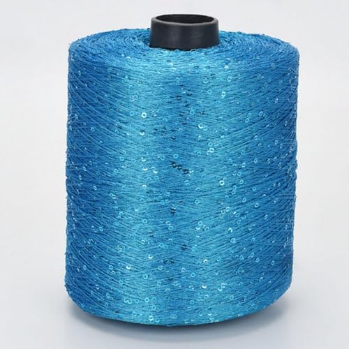 500g Häkelgarn zum Stricken mehrfarbiges Paillette-Garn mit Pailletten Summer Ice Silk Mercerisiertes Garn A-11 von UGEFKMQ