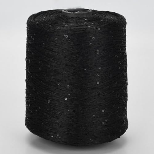 500g Häkelgarn zum Stricken mehrfarbiges Paillette-Garn mit Pailletten Summer Ice Silk Mercerisiertes Garn A-13 von UGEFKMQ